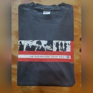 Unworn Vintage 2001 U2 Elevation Tour Double-Sided T-Shirt